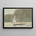 Ragazzo su una zattera - Winslow Homer — quadro incorniciato alla parete