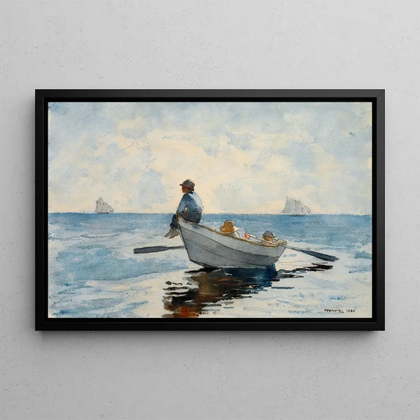Garçons dans une doris - Winslow Homer — quadro incorniciato alla parete