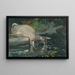 Cervo che beve - Winslow Homer — quadro incorniciato alla parete