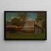 Cortile di fattoria con anatre e galline - Winslow Homer — quadro incorniciato alla parete