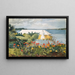 Giardino di fiori e bungalow alle Bermuda - Winslow Homer — quadro incorniciato alla parete