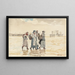 Quattro pescatrici sulla spiaggia - Winslow Homer — quadro incorniciato alla parete