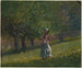 Fille con un rastrello da fieno - Winslow Homer — vista dell’opera