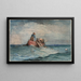 Ramener les filets - Winslow Homer — quadro incorniciato alla parete