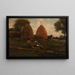 Mucchi di fieno e bambini - Winslow Homer — quadro incorniciato alla parete