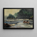 Nei rapide - Winslow Homer — quadro incorniciato alla parete