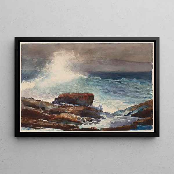 Marée Montante a Scarboro, Maine - Winslow Homer — quadro incorniciato alla parete