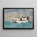 Key West, sollevamento dell'ancora - Winslow Homer — quadro incorniciato alla parete