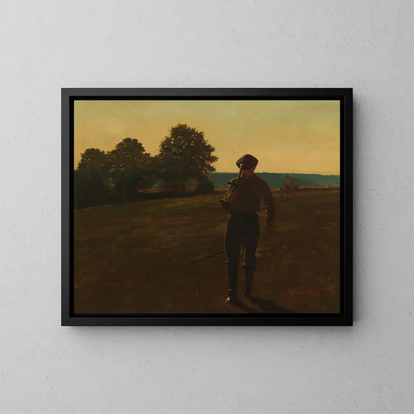 Uomo con falce - Winslow Homer — quadro incorniciato alla parete