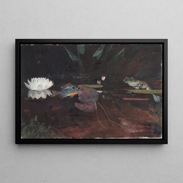 stagno delle visoni - Winslow Homer — quadro incorniciato alla parete