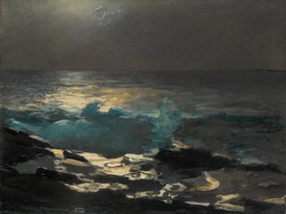 Lumière dell'isola di legno al chiaro di luna - Winslow Homer — vista dell’opera