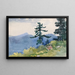 North Woods Club, Adirondacks: la conversazione interrotta - Winslow Homer — quadro incorniciato alla parete
