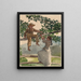 sulla recinzione - Winslow Homer — quadro incorniciato alla parete