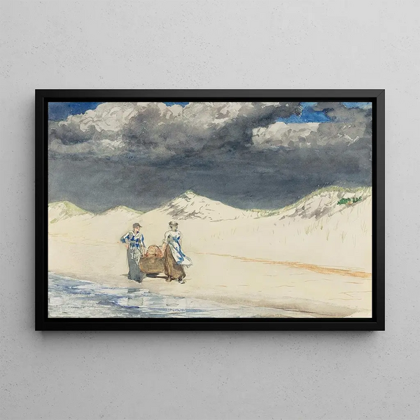 Sable e cielo - Winslow Homer — quadro incorniciato alla parete