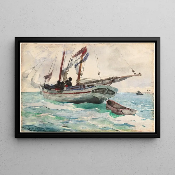 Goélette Nassau - Winslow Homer — quadro incorniciato alla parete