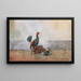 Il combattimento dei galli - Winslow Homer — quadro incorniciato alla parete