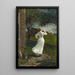 La corne di cena Sonare la corna sulla riva del mare - Winslow Homer — quadro incorniciato alla parete
