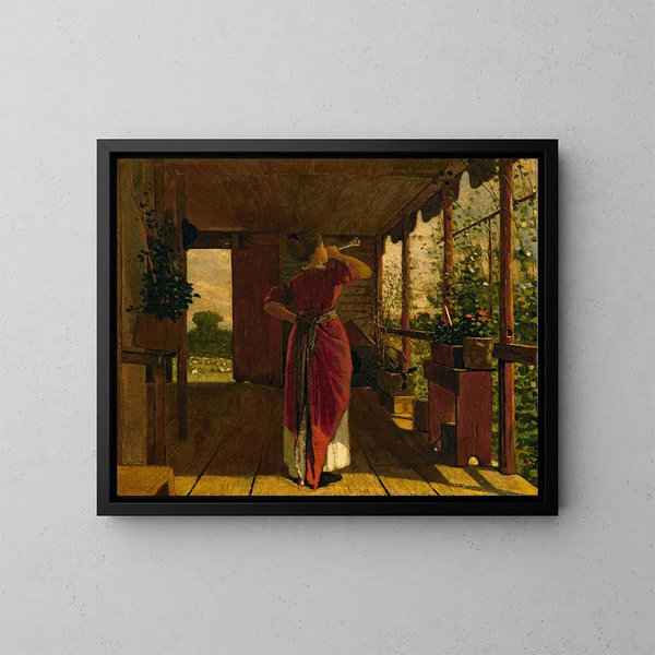 Le Cor de chasse - Winslow Homer — quadro incorniciato alla parete