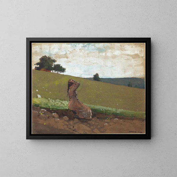 La collina verde - Winslow Homer — quadro incorniciato alla parete