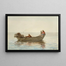 Tre ragazzi in una doris con delle rastrelliere per aragoste - Winslow Homer — quadro incorniciato alla parete
