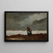 Due figure vicino al mare - Winslow Homer — quadro incorniciato alla parete