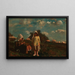 Due ragazze con cappelli di sole in un campo - Winslow Homer — quadro incorniciato alla parete