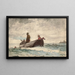Prieuré di Tynemouth, Inghilterra - Winslow Homer — quadro incorniciato alla parete