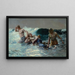 Corrente di ritorno - Winslow Homer — quadro incorniciato alla parete