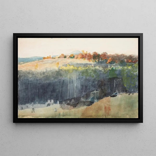 Vallée et colline - Winslow Homer — quadro incorniciato alla parete