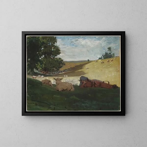 Pomeriggio caldo - Winslow Homer — quadro incorniciato alla parete