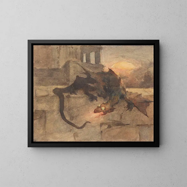 Dragon - Witold Pruszkowski — quadro incorniciato alla parete