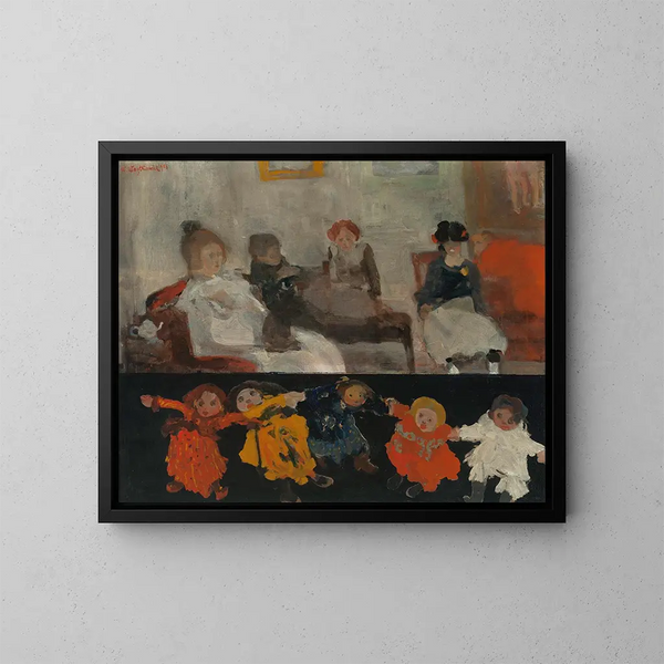 Poupées - Witold Wojtkiewicz — quadro incorniciato alla parete