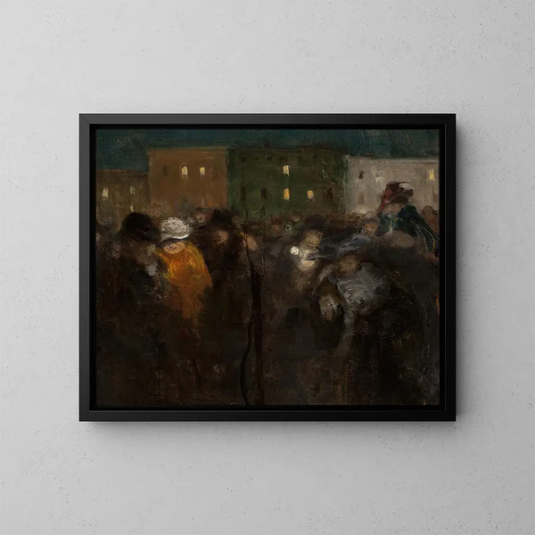 Mi-Carême a Parigi - Witold Wojtkiewicz — quadro incorniciato alla parete