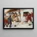 Alla porta di una taverna - Włodzimierz Tetmajer — quadro incorniciato alla parete