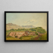 Le rovine degli Allinges - Wolfgang Adam Töpffer — quadro incorniciato alla parete
