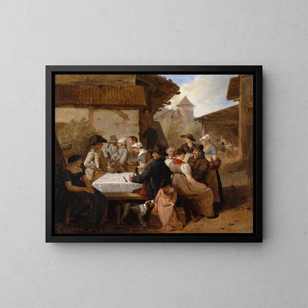 Pasto rurale - Wolfgang Adam Töpffer — quadro incorniciato alla parete