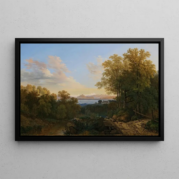 Wolfgang Adam Tpffer - View Of Lake Geneva And The MontBlanc Massif From The Heights Of Chambsy Behind The House Of The Empress Josphine.webp