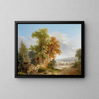 Wolfgang Adam Tpffer - Wscherinnen vor weiter Landschaft.webp