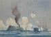 Azione tra l'USS Monitor e il CSS Ram Merrimac a Hampton Roads, VA, Guerra Civile - Worden Wood — vista dell’opera