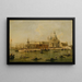 Venezia, la Dogana e Santa Maria della Salute - Atelier di Francesco Guardi — quadro incorniciato alla parete