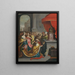 L'idolatria di Salomone - Atelier di Frans Francken il Giovane — quadro incorniciato alla parete