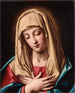Madonna in preghiera - Atelier di Giovanni Battista Salvi — vista dell’opera