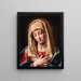 Madonna in preghiera - Atelier di Giovanni Battista Salvi — quadro incorniciato alla parete