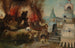 La Tentazione di Sant'Antonio - Atelier di Herri met de Bles — vista dell’opera
