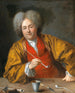 Un gentiluomo elegante che tiene una pipa - Atelier di Jean-Baptiste Santerre — vista dell’opera