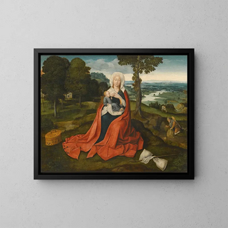 Workshop of Joachim Patinir - Virgin And Child Seated Before An Extensive Landscape.webp