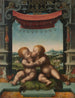 I bambini Cristo e san Giovanni Battista che si baciano - Atelier di Joos van Cleve — vista dell’opera