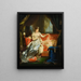 L'imperatrice Marie-Louise che veglia sul re di Roma addormentato - Atelier di Joseph Franque — quadro incorniciato alla parete