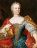 Ritratto dell'imperatrice Maria Teresa, regina di Ungheria e Boemia, con la corona ungherese - Atelier di Martin van Meytens — vista dell’opera