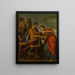 Rebecca e Eliezer al pozzo - Atelier di Ottavio Vannini — quadro incorniciato alla parete